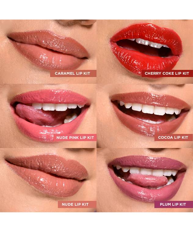 Perfect Nude Lip Kit Nude Liquid Lipstick Gloss Lip Liner Combo Maccaron