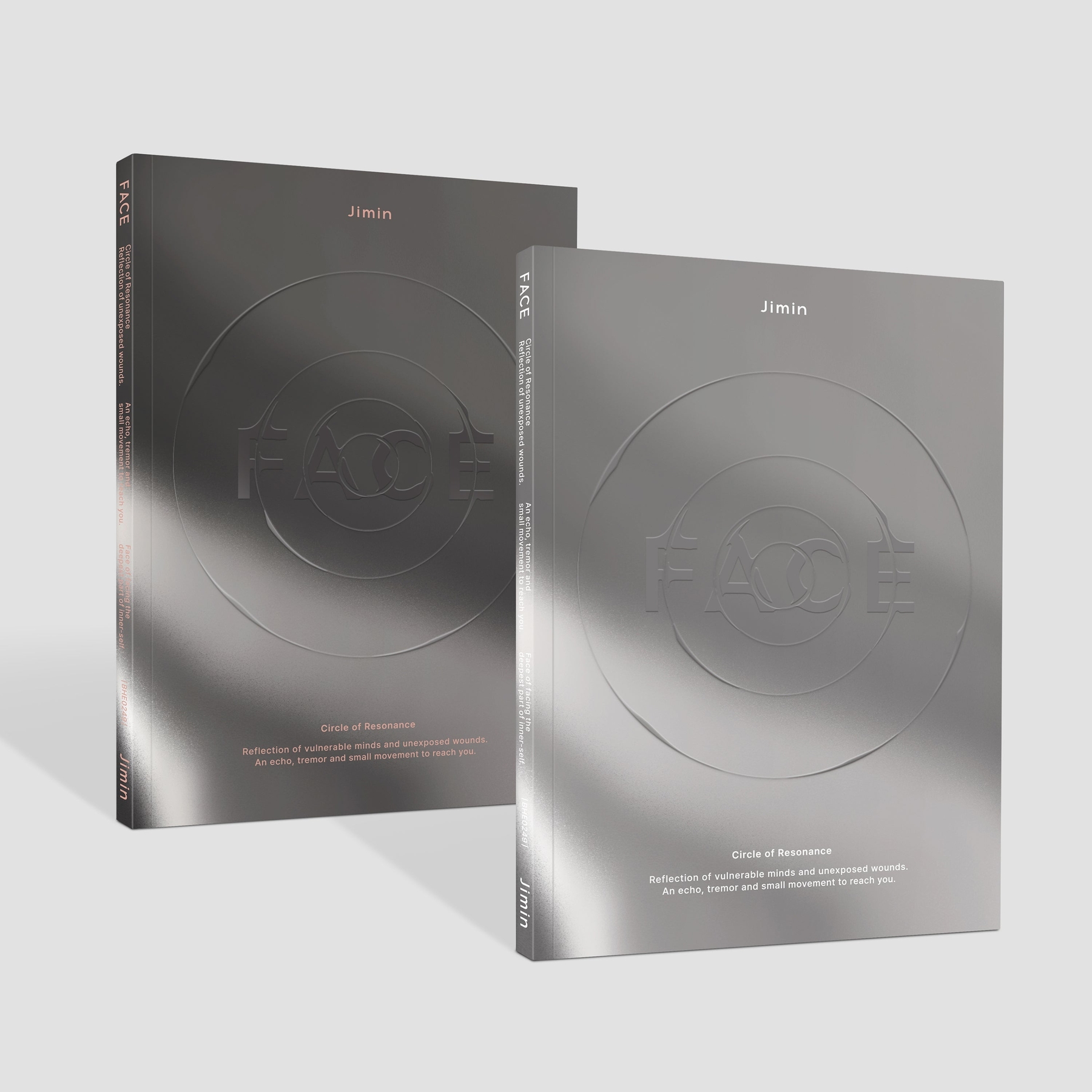BTS Jimin FACE 1st Solo Album Invisible Face and Undefinable Face photobook covers