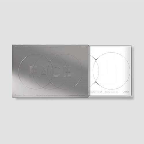 BTS Jimin FACE 1st Solo Album Weverse Albums Ver. outer box and wrapping paper