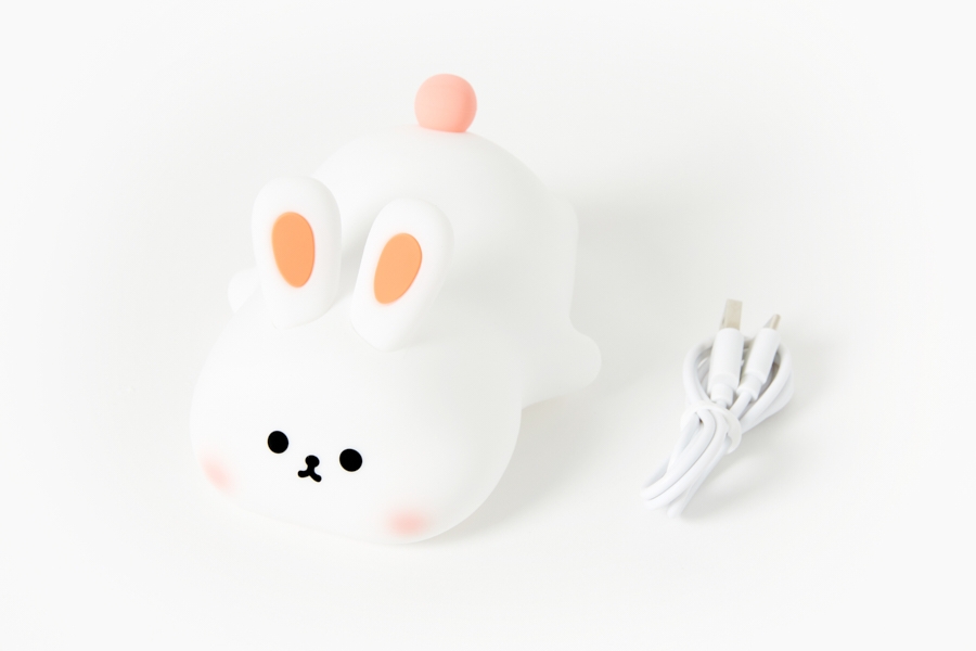 Artbox Soft Rabbit Silicone Mood Light rechargeable with USB charging cable included