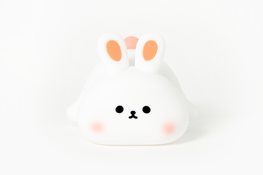 Artbox Soft Rabbit Silicone Mood Light front view with face