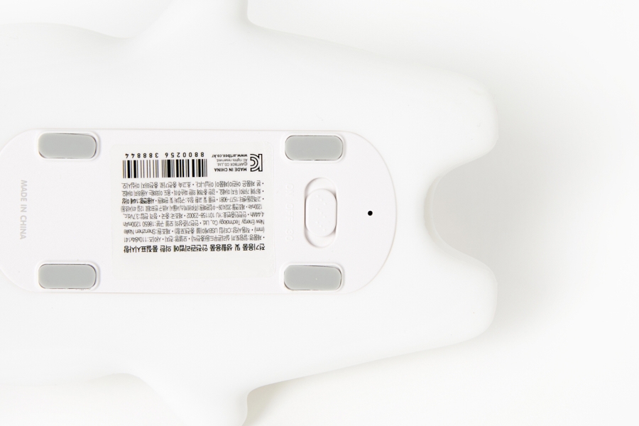 Artbox Soft Rabbit Silicone Mood Light bottom label and power switch