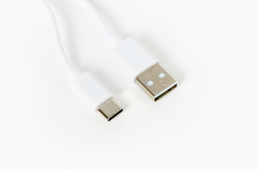 Artbox Soft Rabbit Silicone Mood Light USB-A to USB-C charging cable close-up