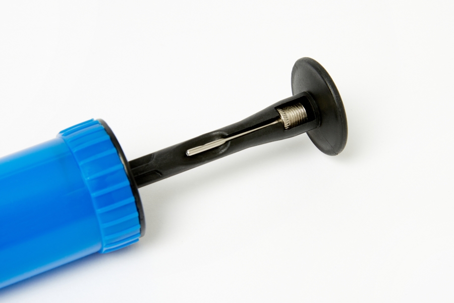 Artbox Stress Relief Punching Ball blue hand air pump with needle nozzle
