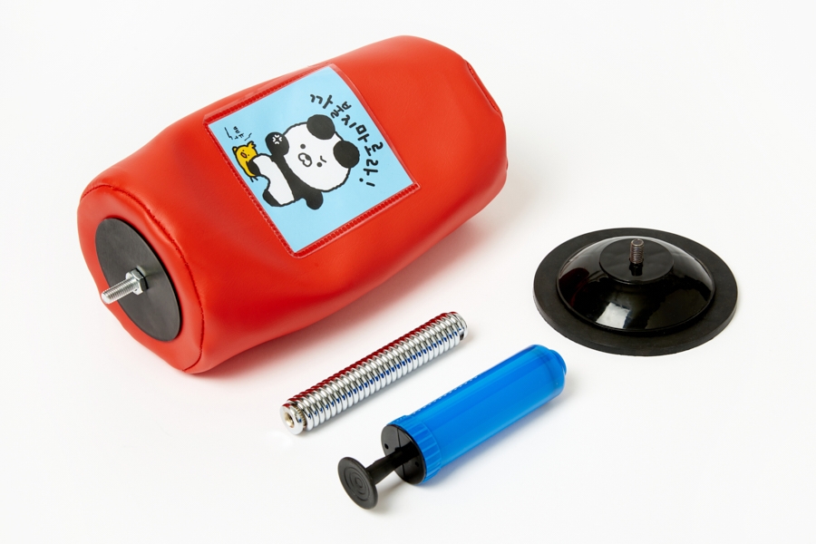 Artbox Stress Relief Punching Ball set contents bag, spring, suction base and hand pump
