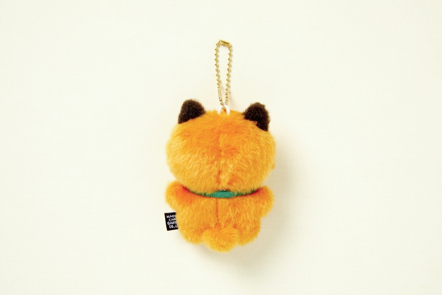 Artbox Bell Fox Mini Keyring orange fox plush back view with tag