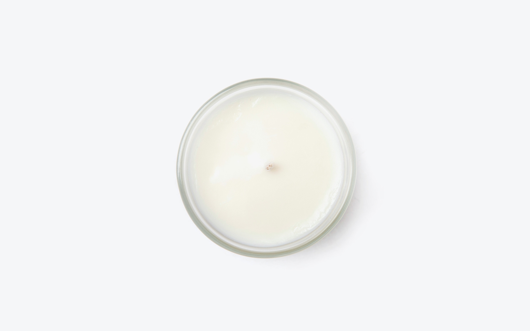 COSMIC MANSION Girl with Rose No.4 scented candle top view, soy wax surface and wick