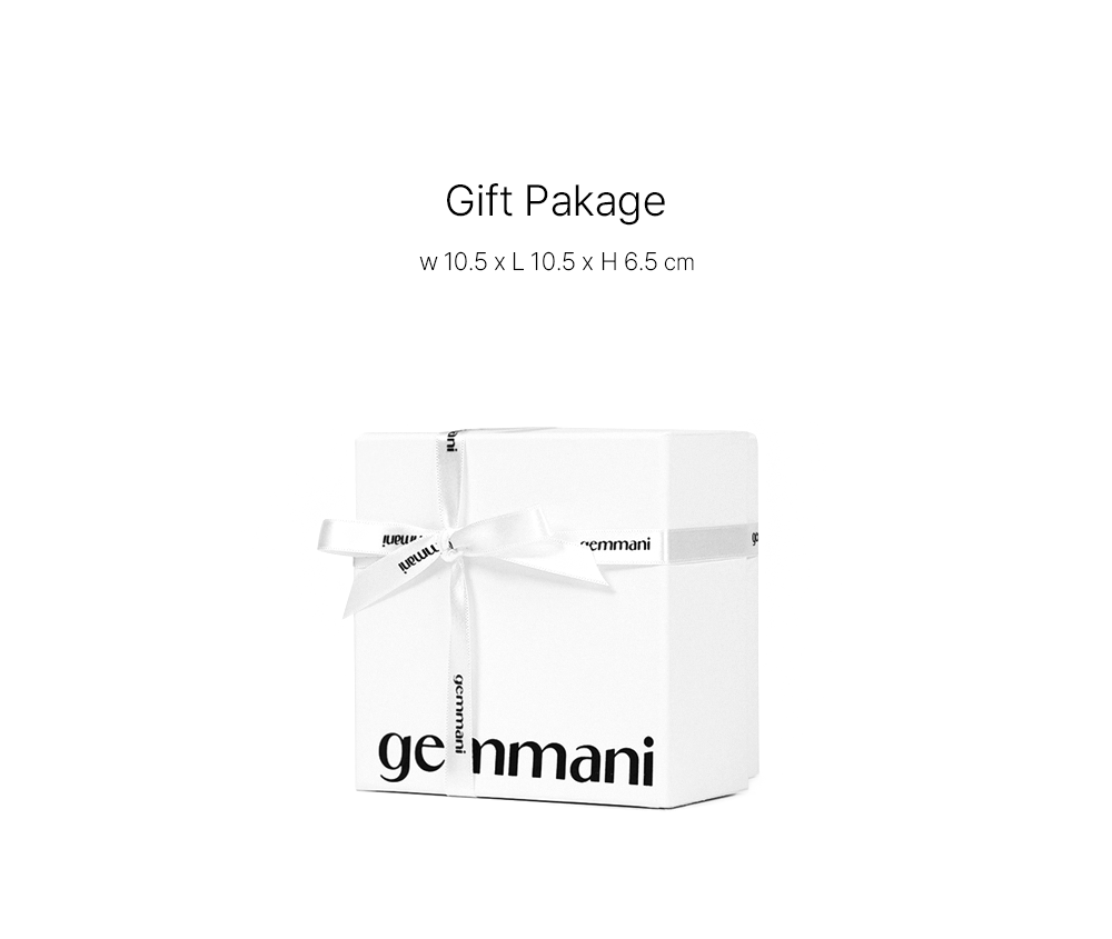 GEMMANI Gemstone Incense Holder Pablo gift package box 10.5 x 10.5 x 6.5 cm