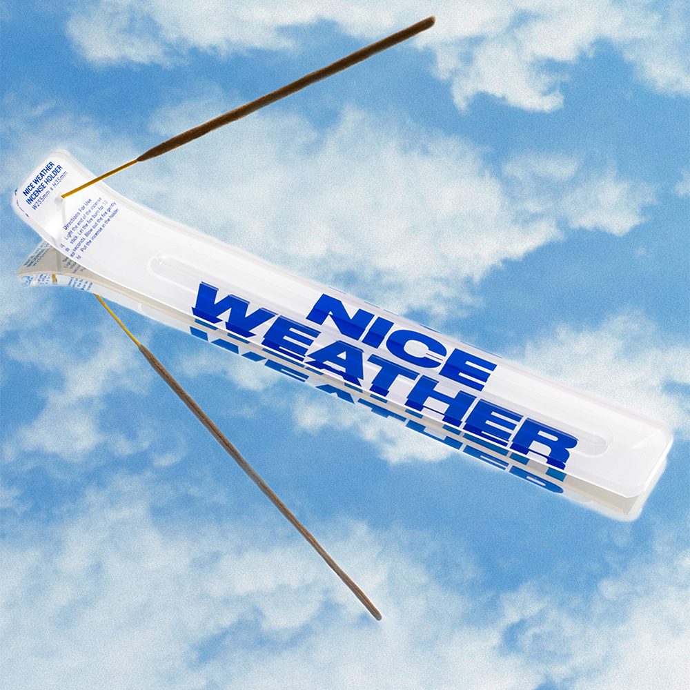 K-Lifestyle NICE WEATHER N.W. Incense Holder W255mm x H35mm with incense sticks