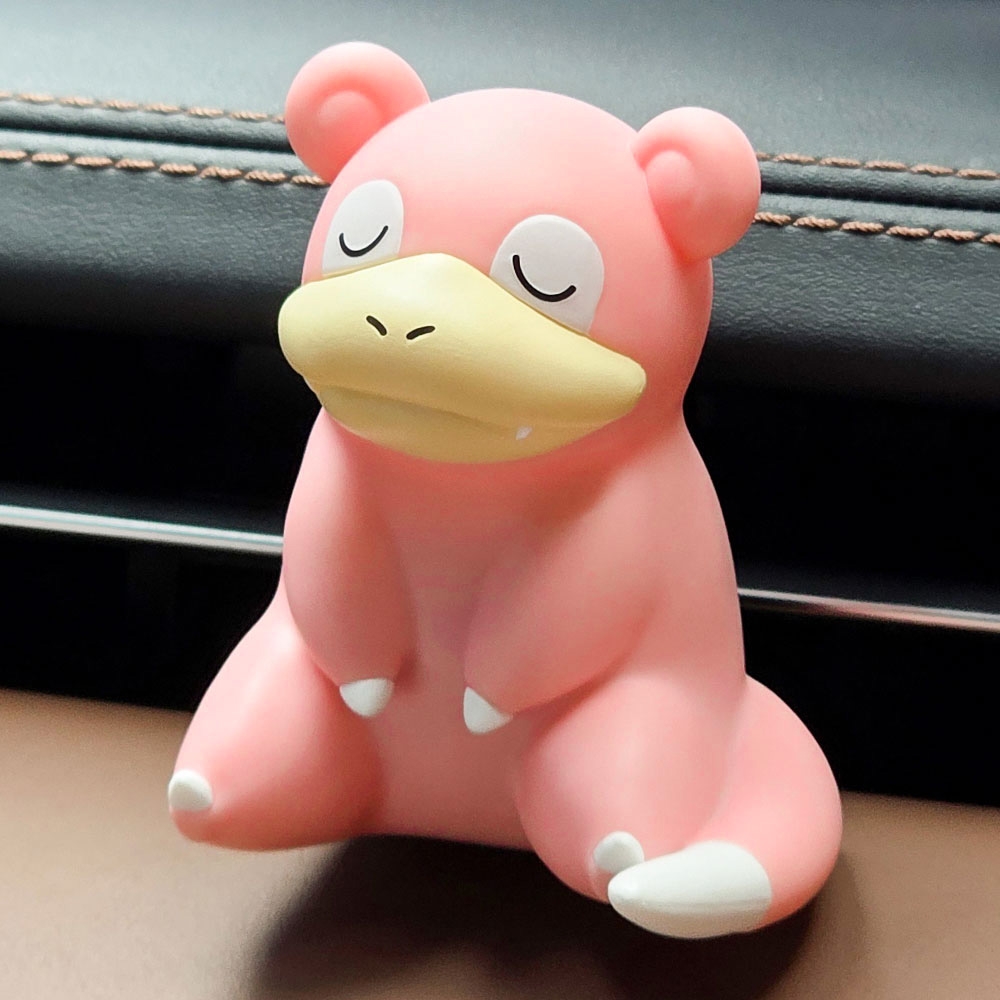 BELLE AMANT Pokémon Slowpoke Mini Car Air Freshener figure in car, close-up