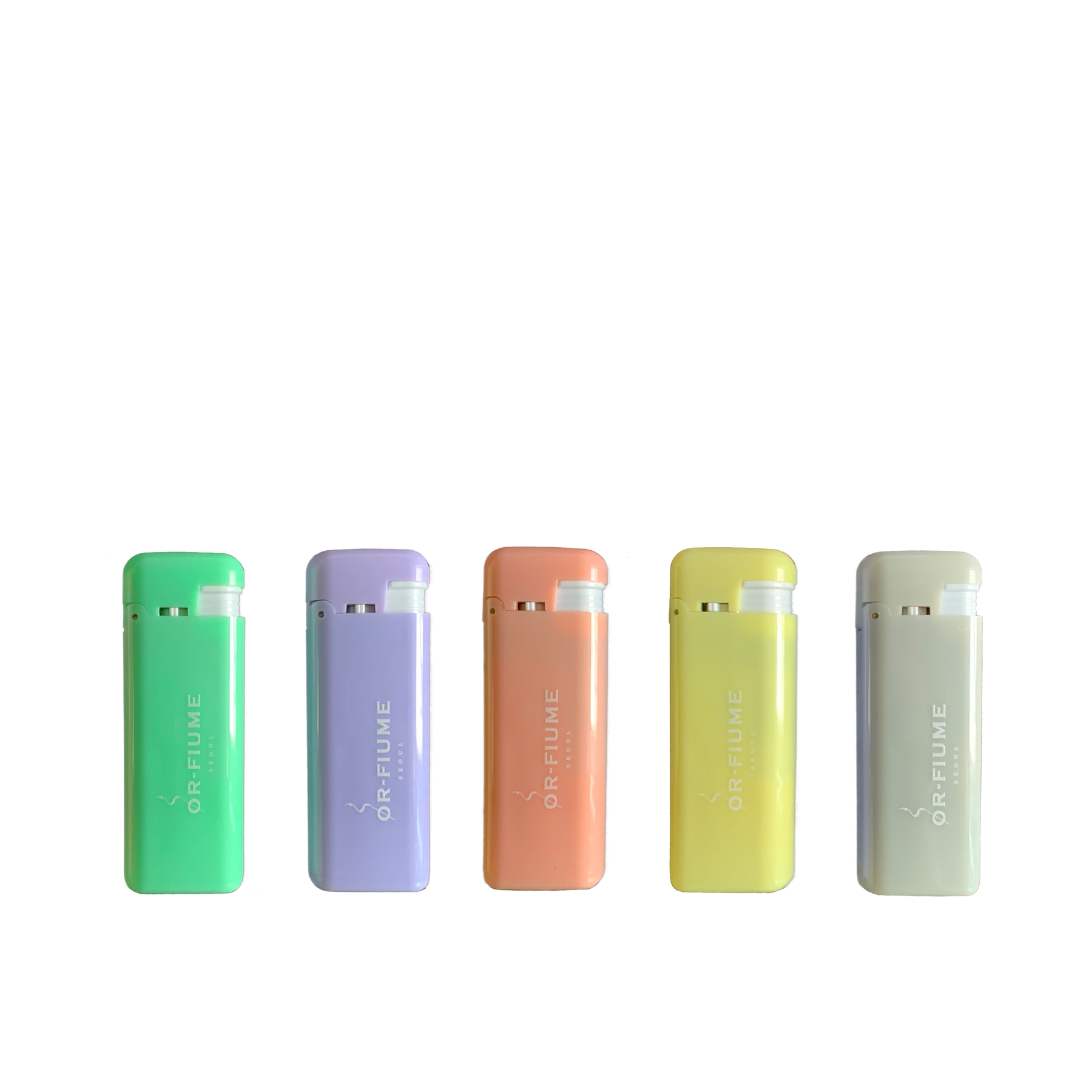 OR-FIUME SEOUL Incense Lighter Mini five pastel colors front view