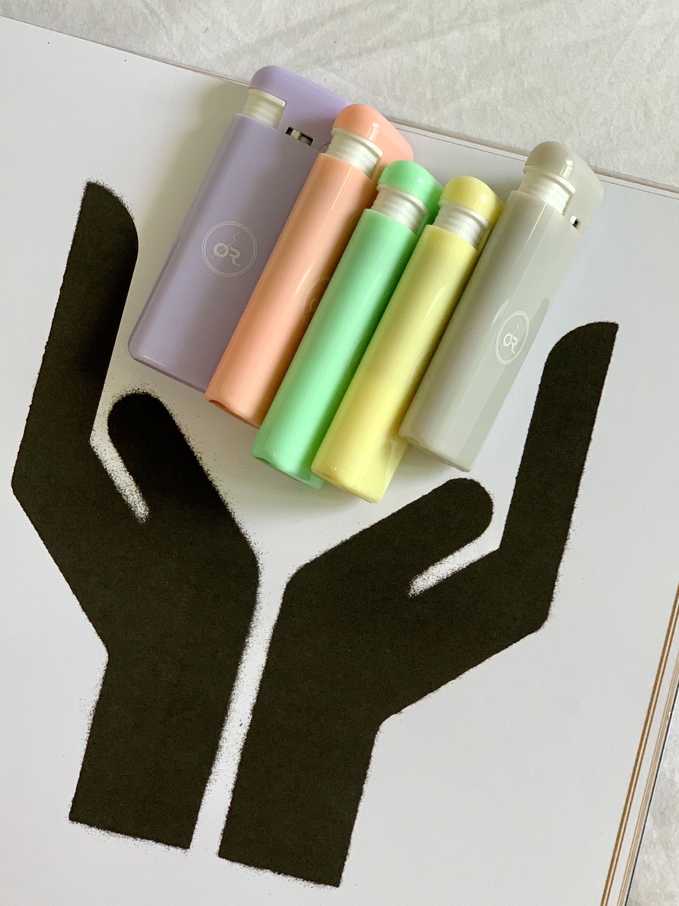 OR-FIUME SEOUL Incense Lighter Mini five colors gas refill end and OR logo