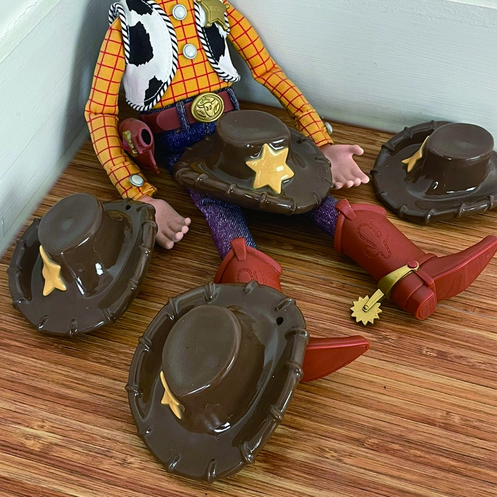 K-Lifestyle EACHIKE cowboy hat incense holder set of four hats, multiple angles