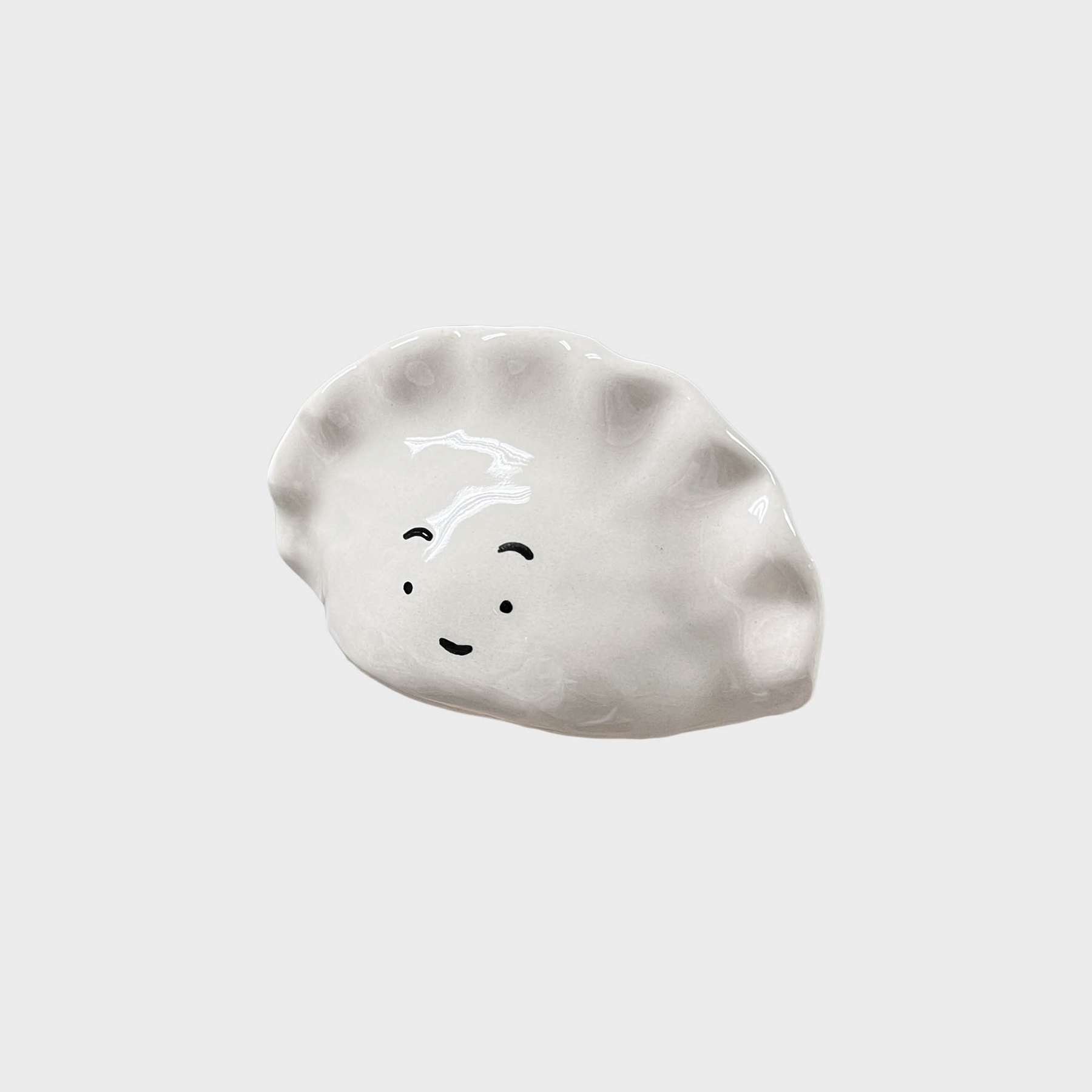 K-Lifestyle STEADINARY Dull dumpling incense holder side angle glossy glaze