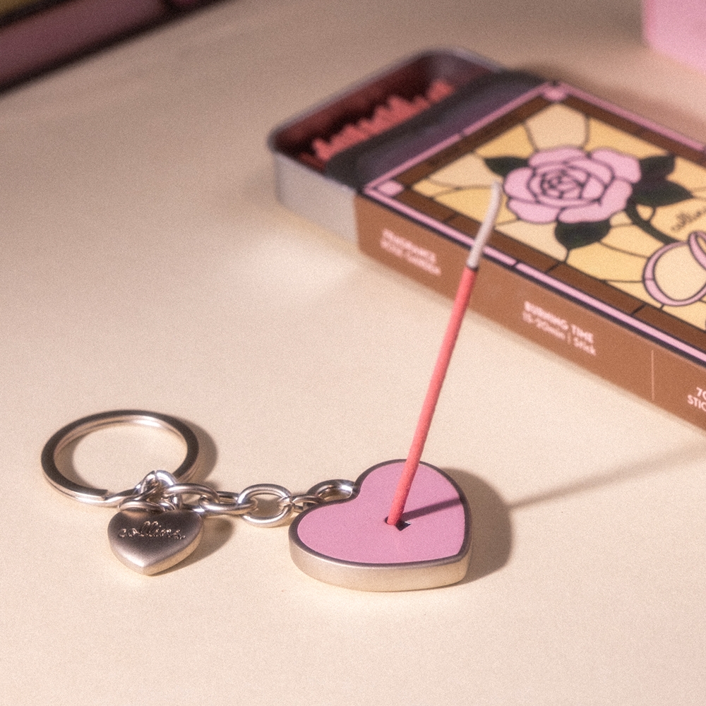 K-Lifestyle COLLINS LOVE EDITION Incense Holder Keyring how to use with incense stick
