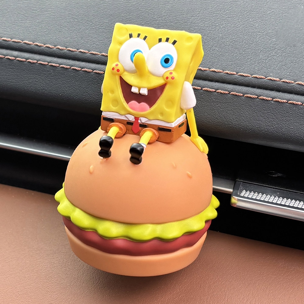 BELLE AMANT SpongeBob Refill Car Air Freshener SpongeBob figure close-up