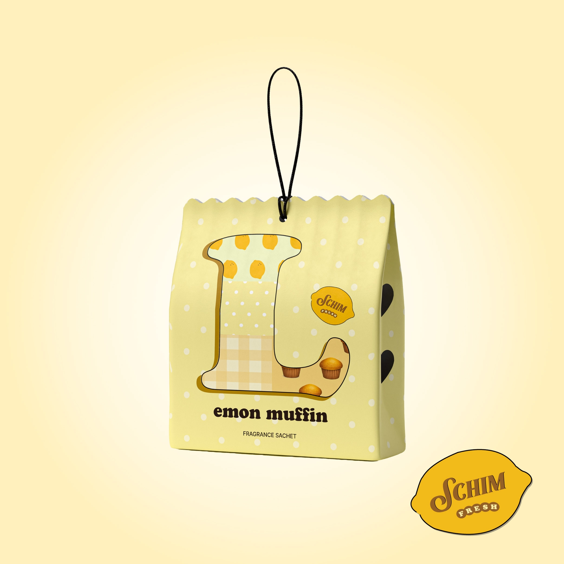 SCHIM Bakery Fragrance Sachet Lemon Muffin front view
