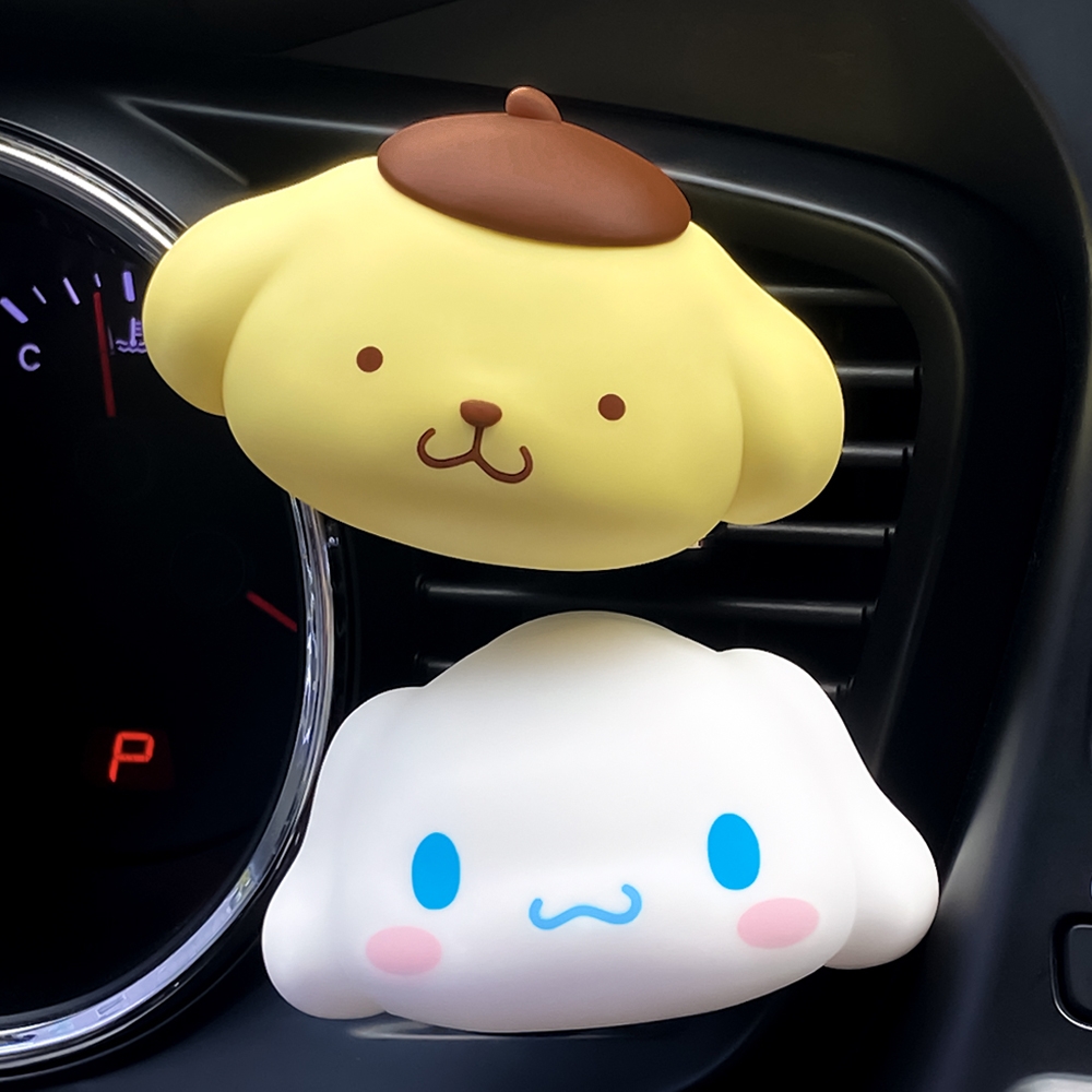 BELLE AMANT Sanrio Car Air Freshener Pompompurin and Cinnamoroll on car vent