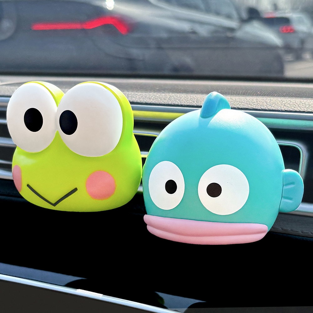 BELLE AMANT Sanrio Car Air Freshener Keroppi and Hangyodon in car
