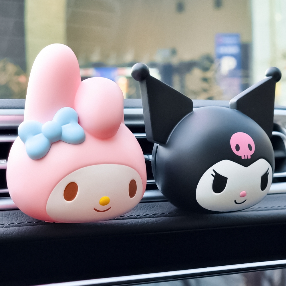 BELLE AMANT Sanrio Car Air Freshener My Melody and Kuromi on car air vent