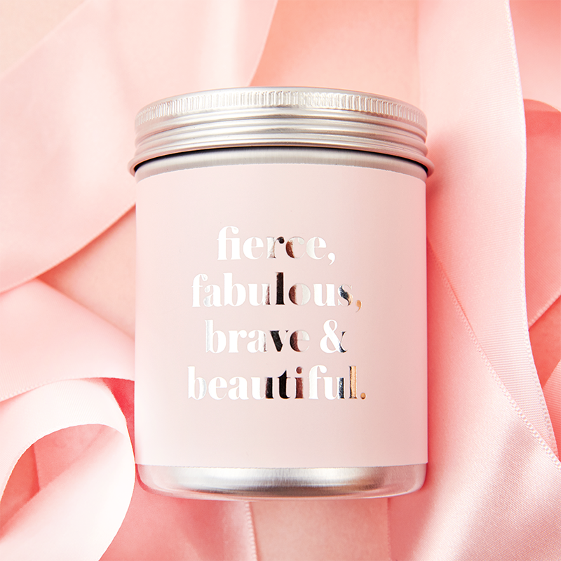 SAIB Premium Condoms 24 pcs pink aluminum jar close-up of foil label text