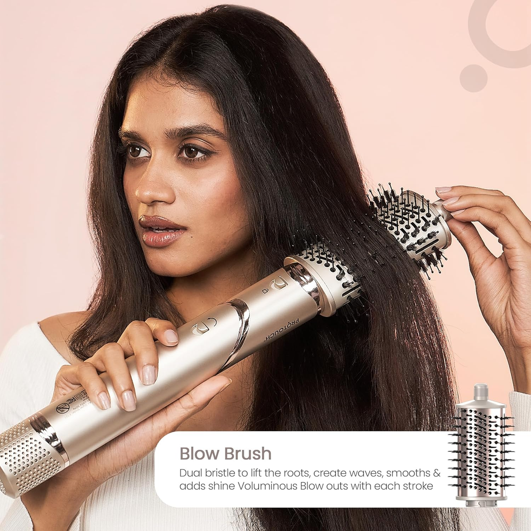 Protouch Airshot Hair Styler Auto Wrap Curling Barrels, two barrels for bouncy curls