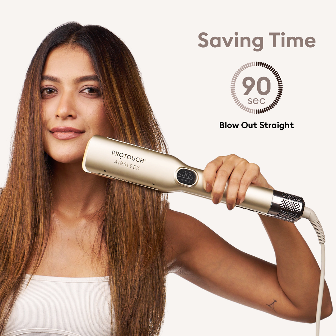 Protouch Air Sleek Hair Straightener 90 sec blow out straight, saving time