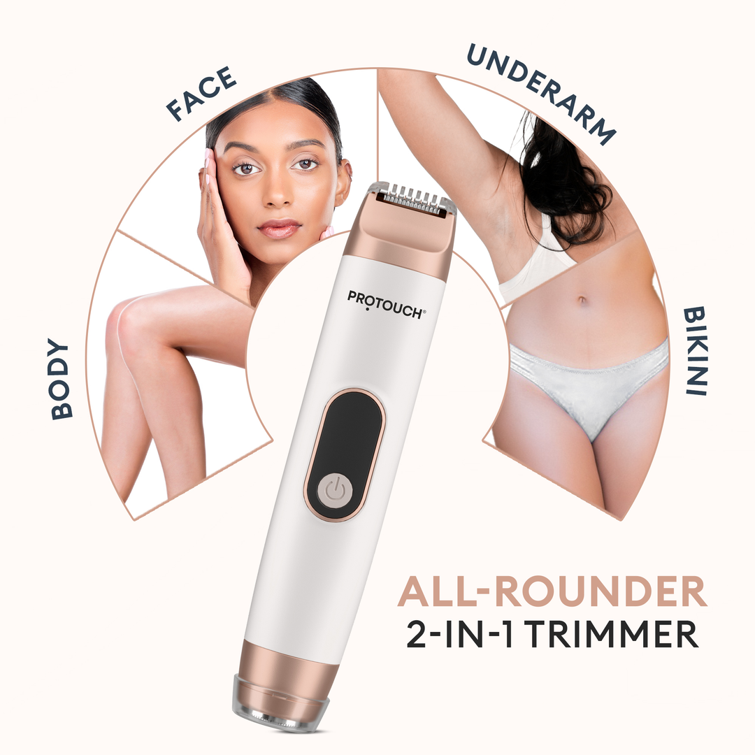 Protouch All Rounder 2-in-1 Trimmer for face, body, underarm and bikini line