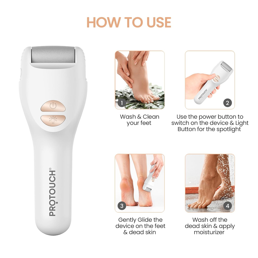 Protouch Bliss Callus Remover how to use 4 steps