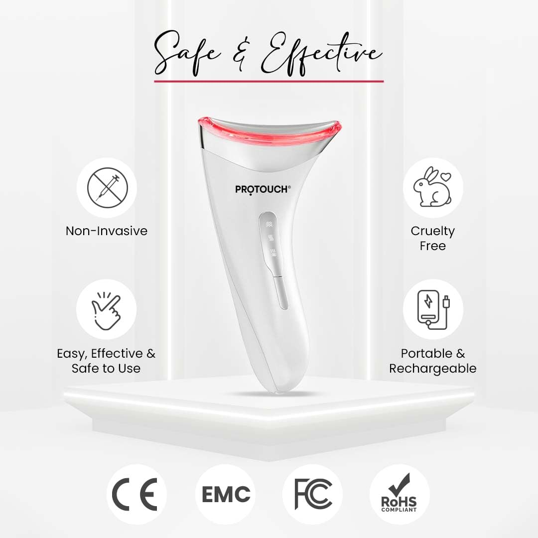 Protouch Skin Lift Device Plus safe and effective, non-invasive, cruelty free, rechargeable, CE FCC RoHS