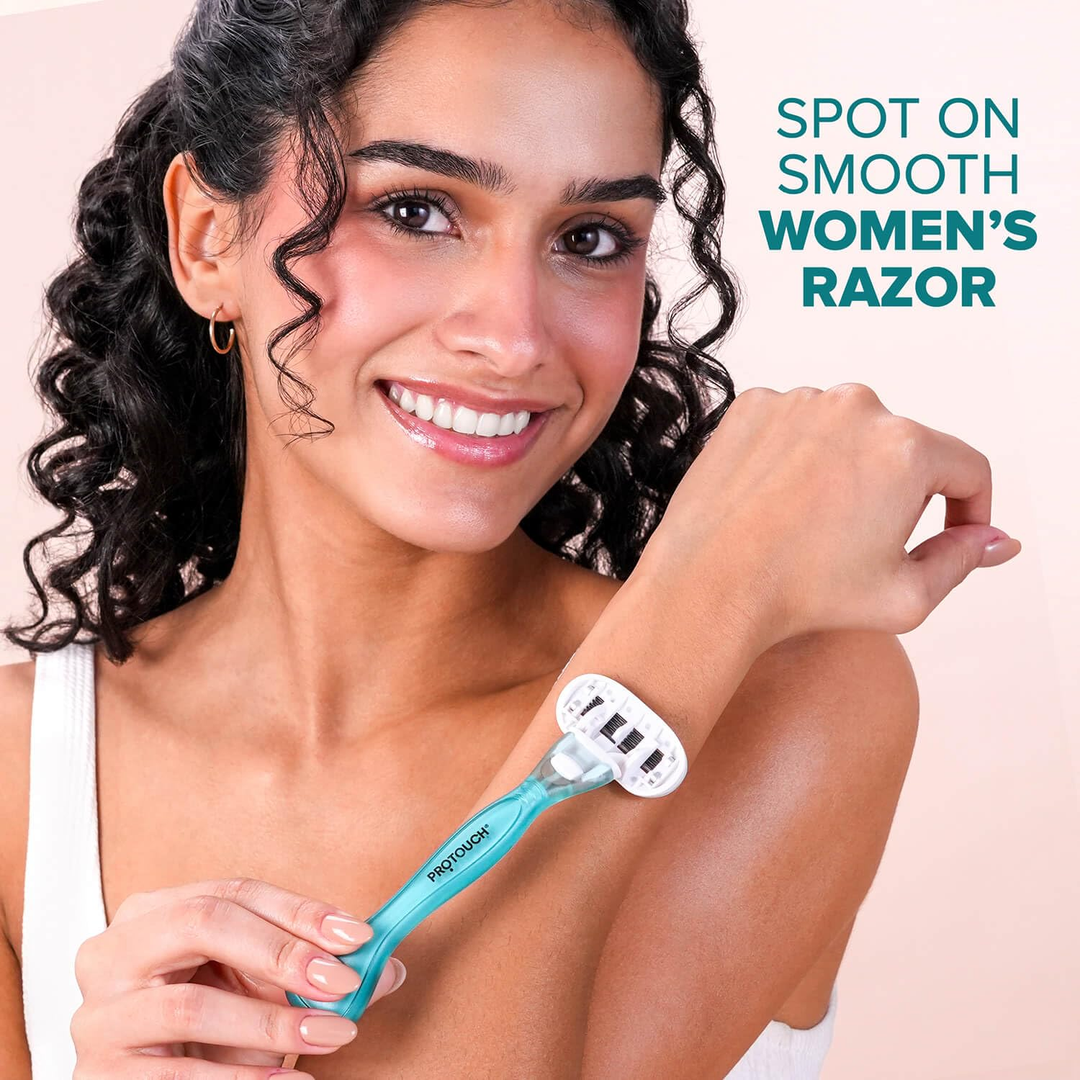 Protouch SOS Women Razor spot on smooth women's razor on arm