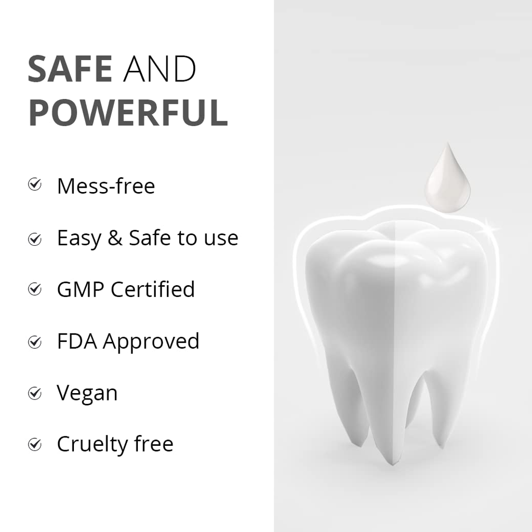 Protouch Pearl White Drops Teeth Whitening Pen mess-free, vegan, cruelty-free product features