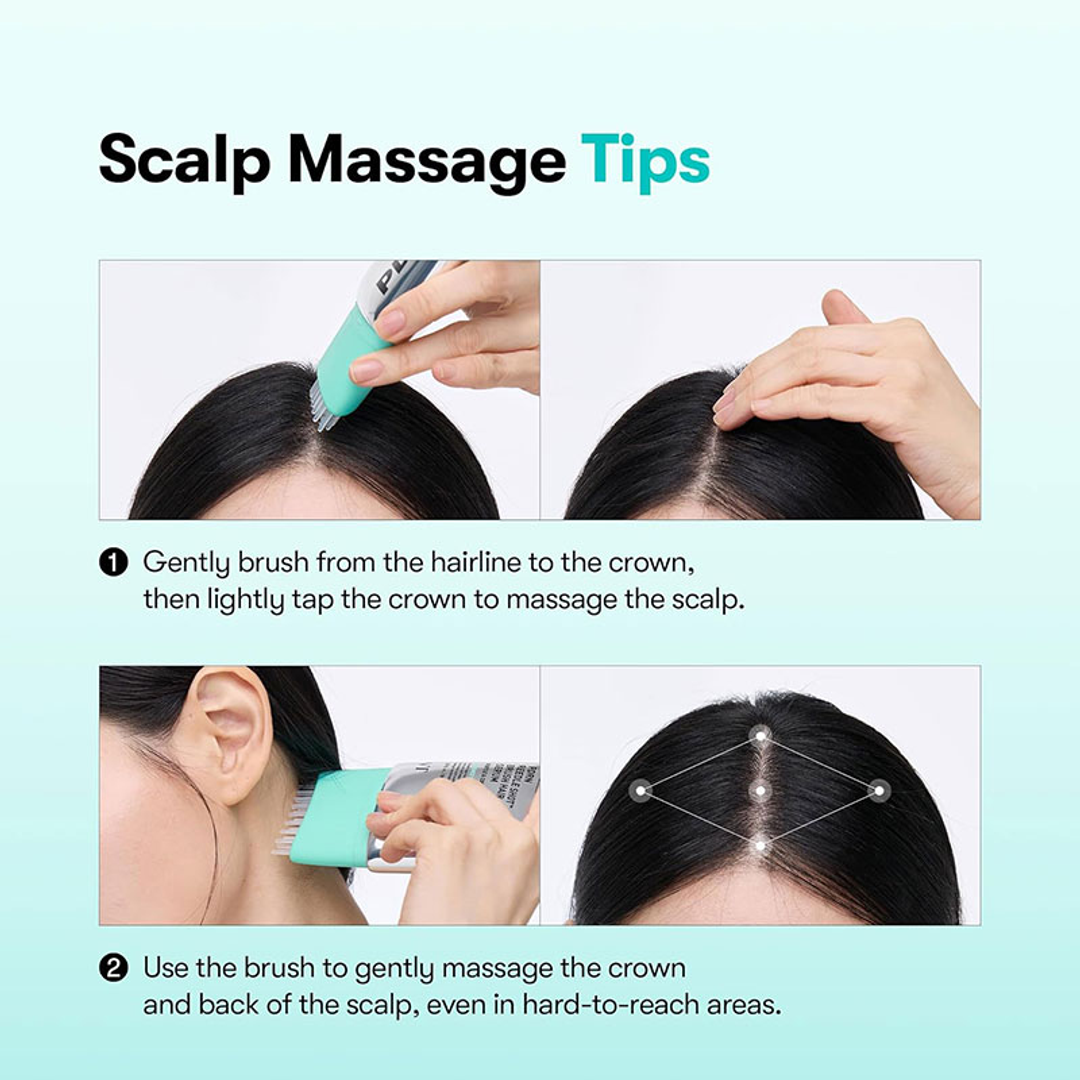 VT PDRN Reedle Shot Brush Hair Serum scalp massage tips with brush applicator
