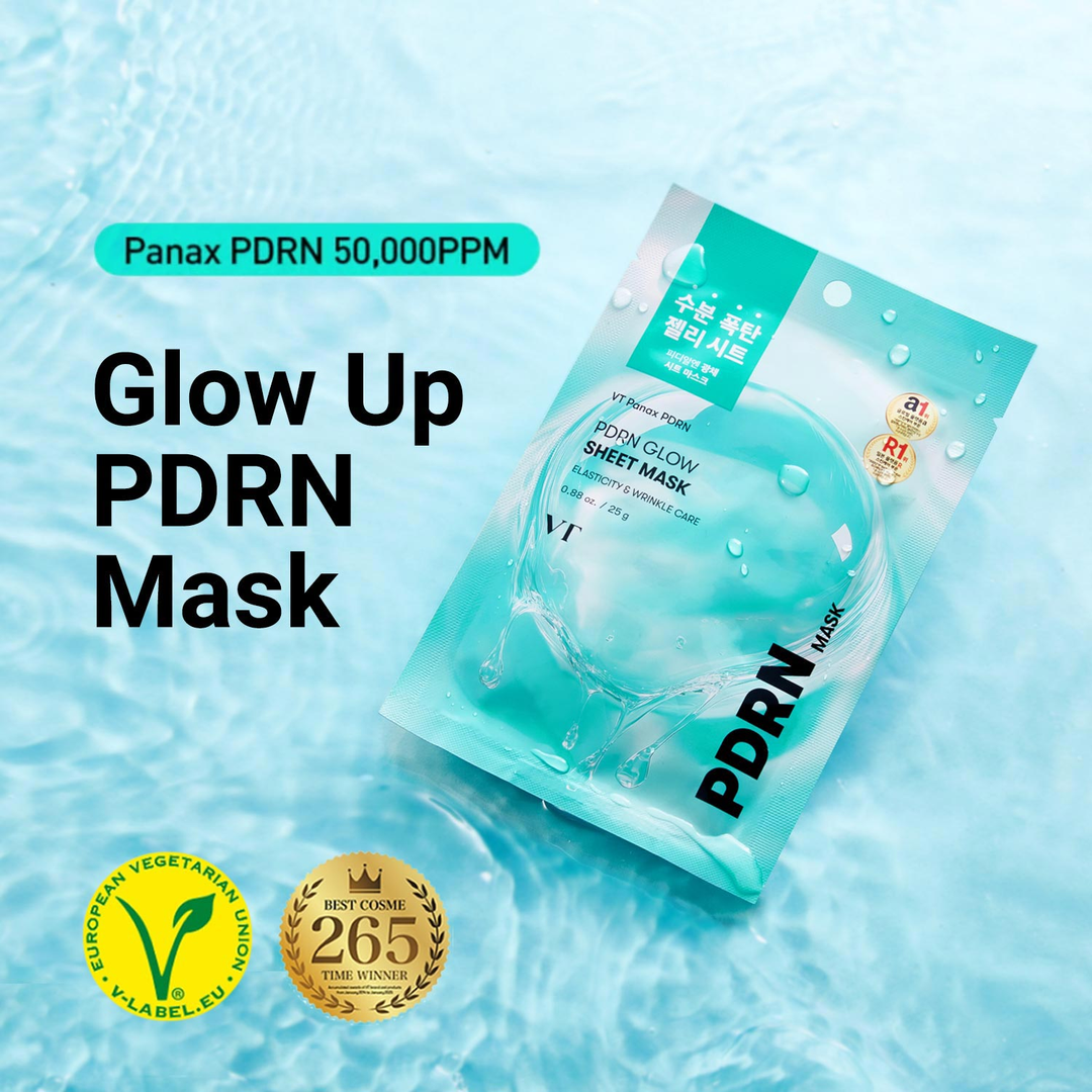 VT PDRN Glow Sheet Mask 25g Panax PDRN 50,000PPM pouch