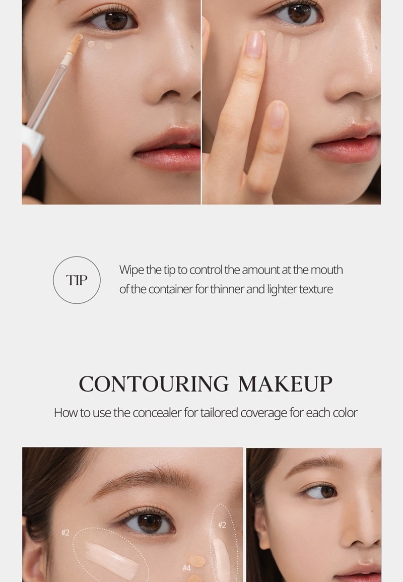 Clio Kill Cover Founwear Concealer how to apply with applicator or fingers and contouring makeup tip