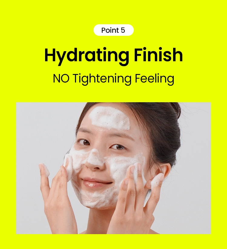 Beplain Mung Bean Cleansing Foam how to use, lathering foam on face, hydrating finish