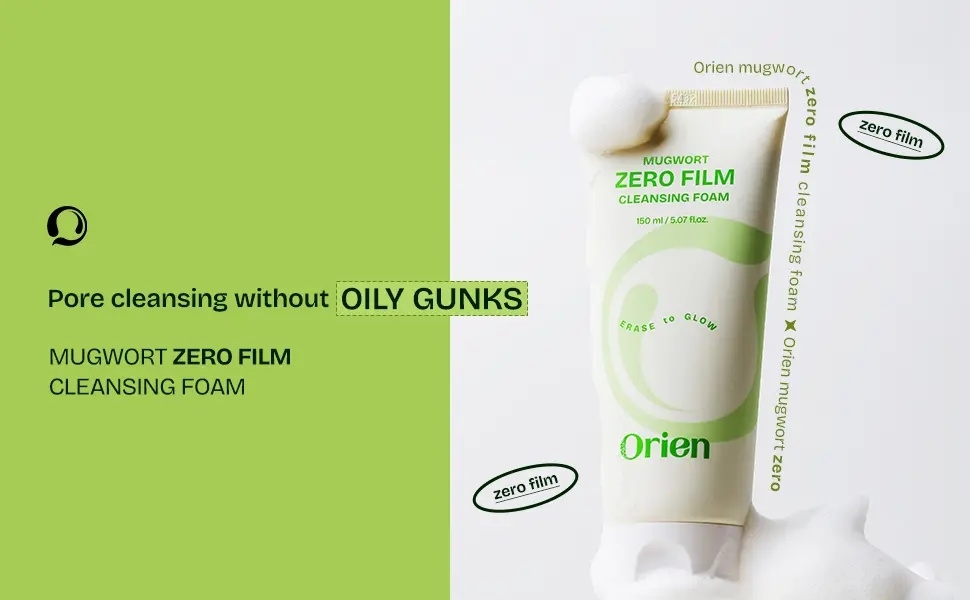 Orien Mugwort Zero Film Cleansing Foam 150ml pore cleansing without oily gunks