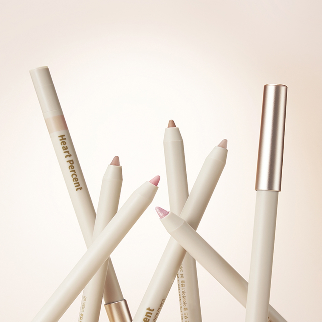 Heartpercent Dote on Mood Gel Eyeliner Pencil multi-shade pencil lineup with cap