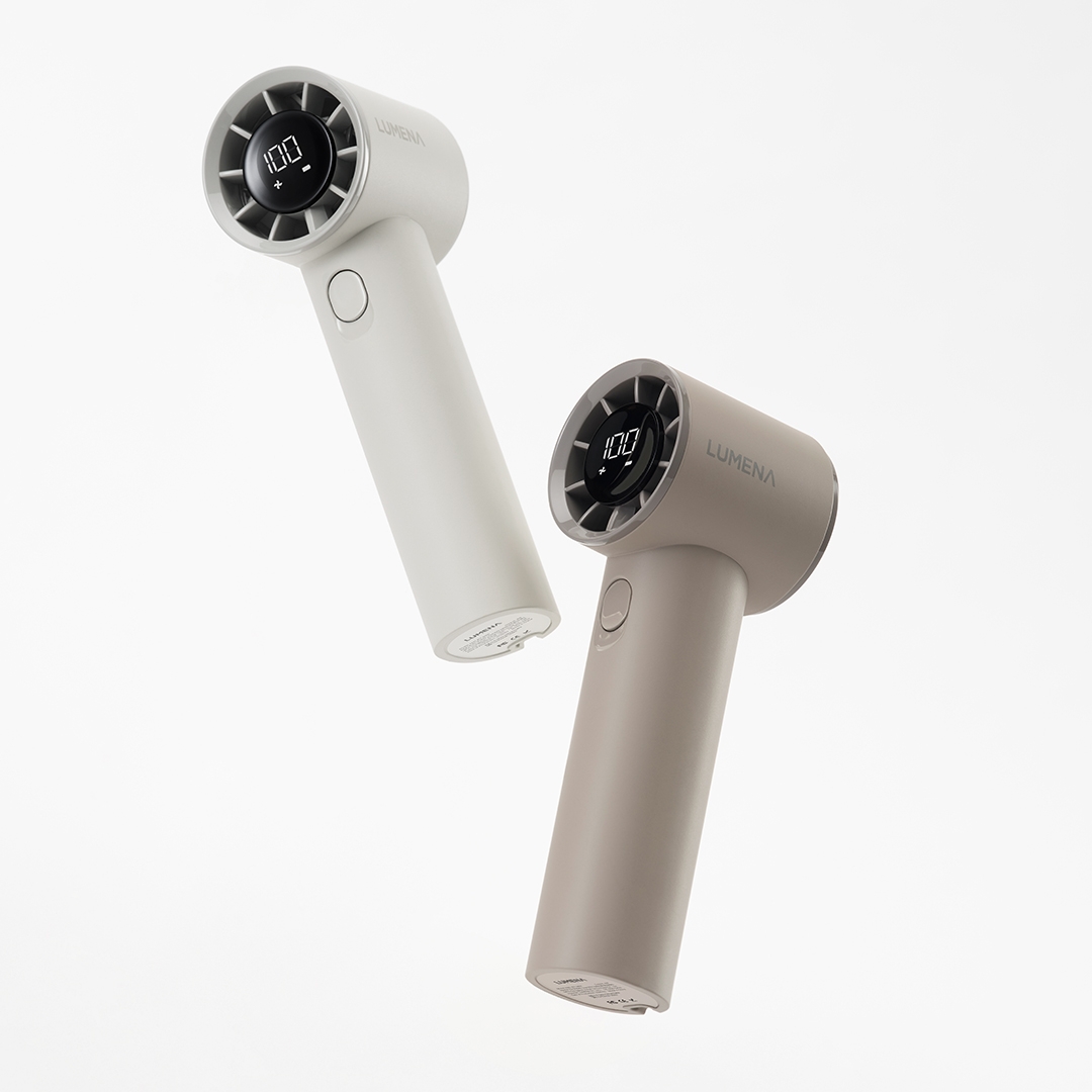 lumena FAN JET MINI Cream White and Modern Beige color options
