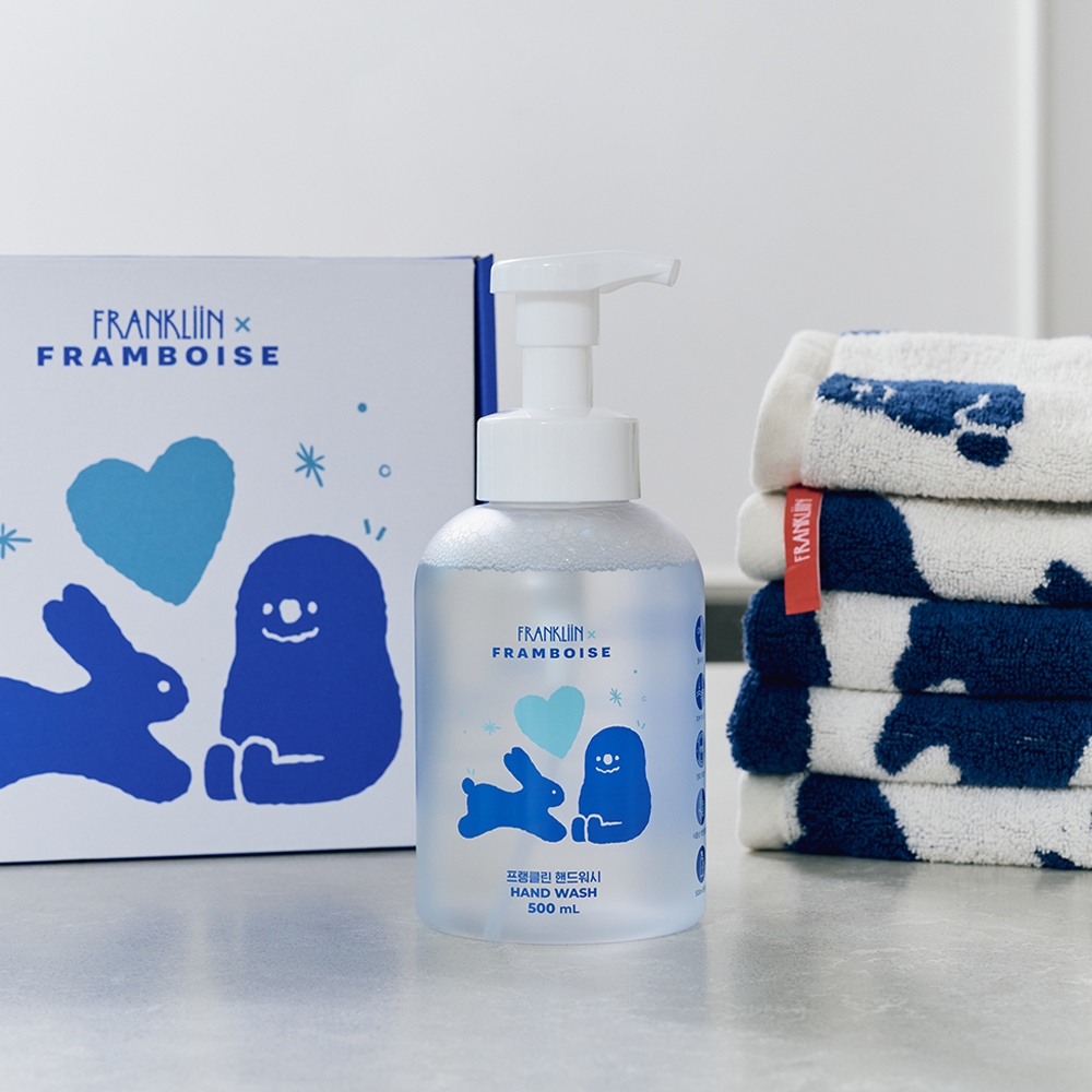 K-Lifestyle FRANKLiiNx Framboise Hand Wash 500ml + Hand Towel Set