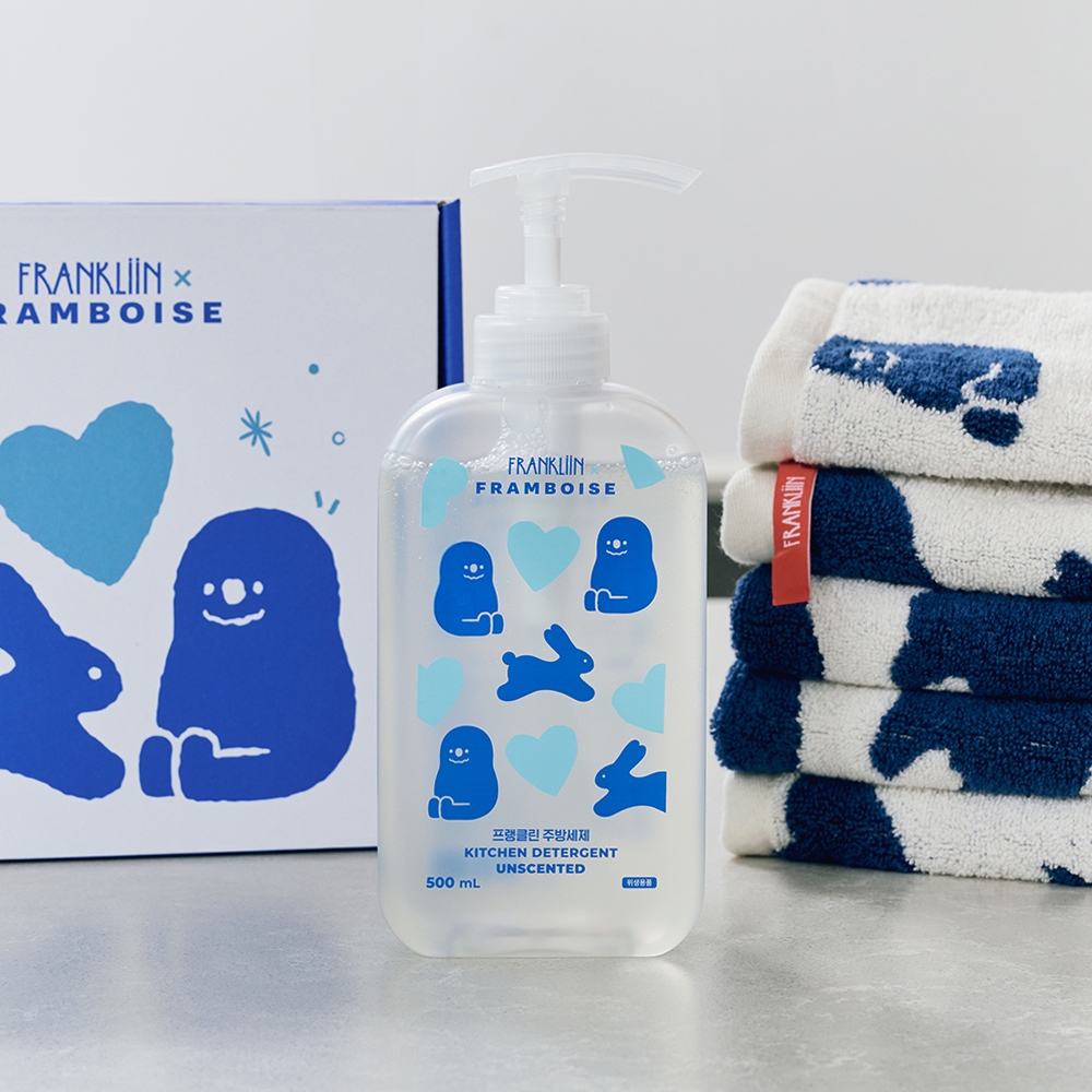 K-Lifestyle FRANKLiiNx Franboise Dishwashing Detergent 500ml + Hand Towel Set