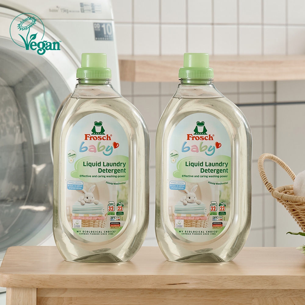 K-Lifestyle FROSCH German Vegan Baby Laundry Detergent 1.5L (2 bottles)
