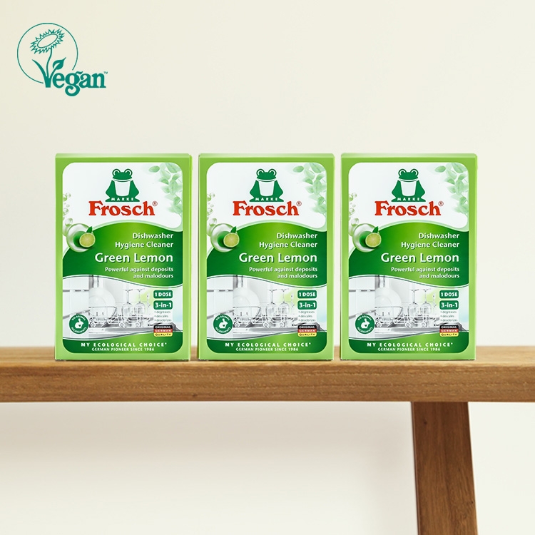 K-Lifestyle FROSCH German Vegan Dishwasher Cleaner 125g 3 Packs