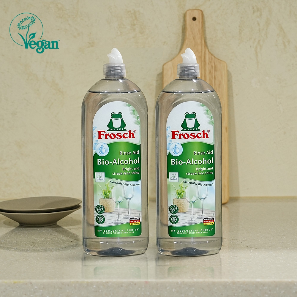 K-Lifestyle FROSCH German Vegan Dishwasher Rinse Aid 2 x 750ml