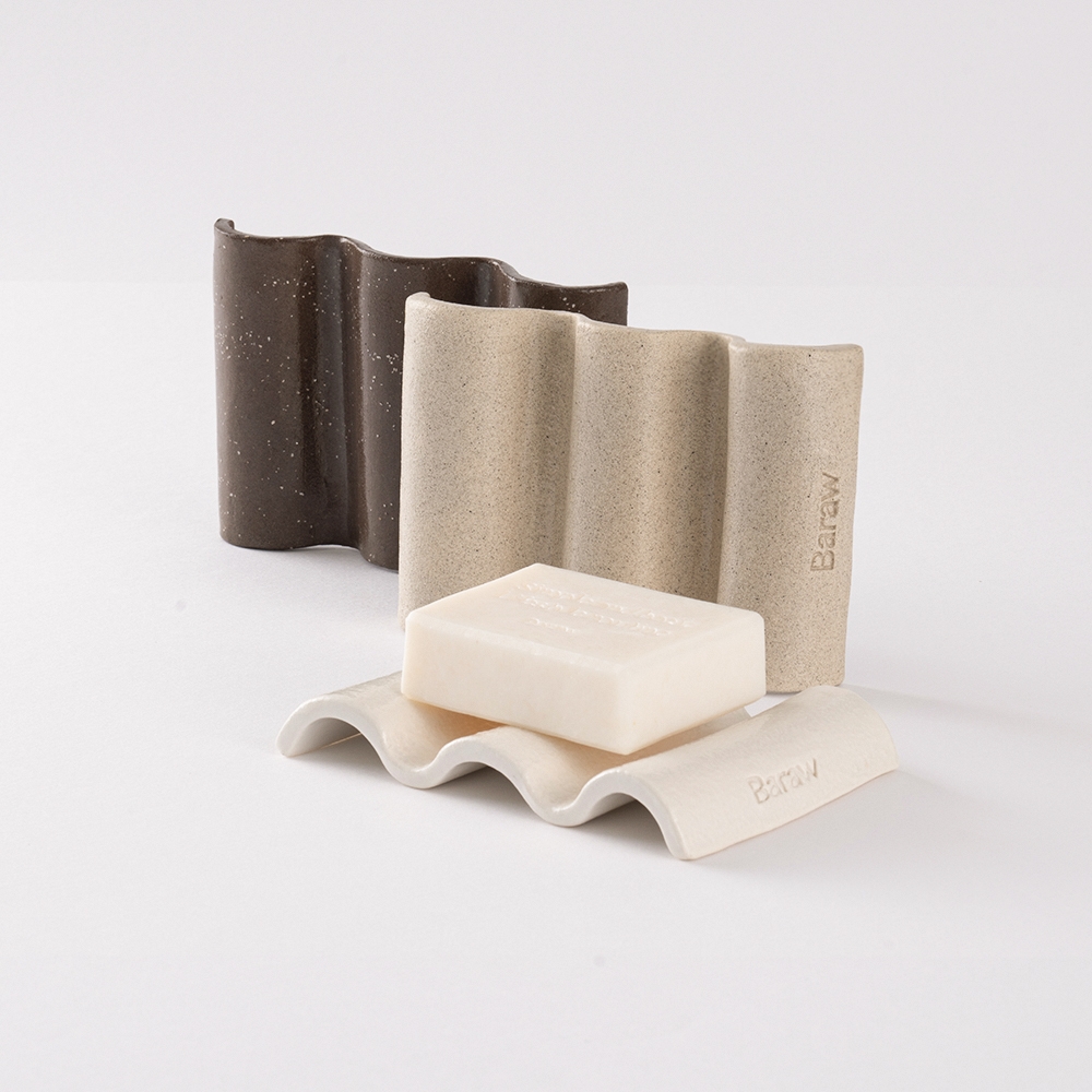 K-Lifestyle Baraw Washing Bar + Soap Tray Object Set (Random)