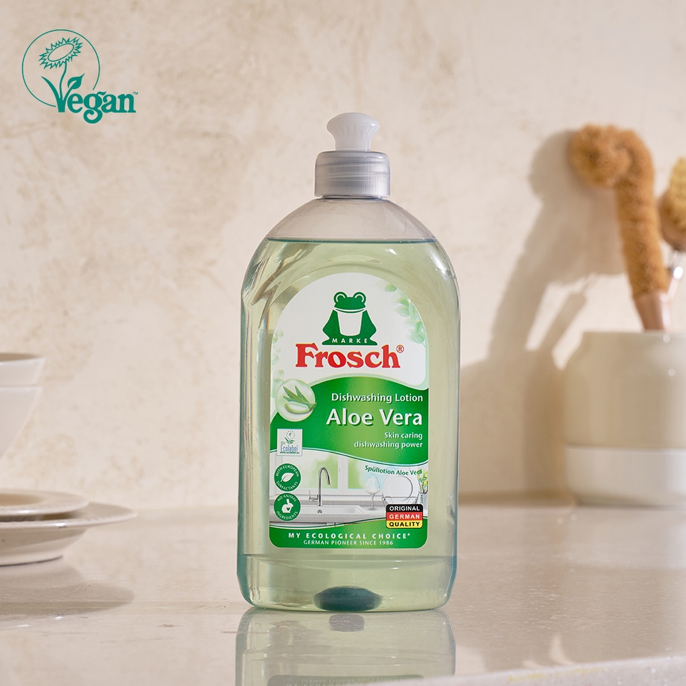 K-Lifestyle FROSCH German Vegan Dishwashing Detergent Aloe Vera 500ml (500ml)