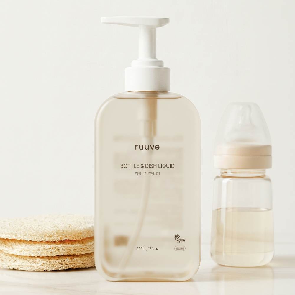 K-Lifestyle RUUVE Vegan Baby Bottle & Dishwashing Detergent 500ml (Random)