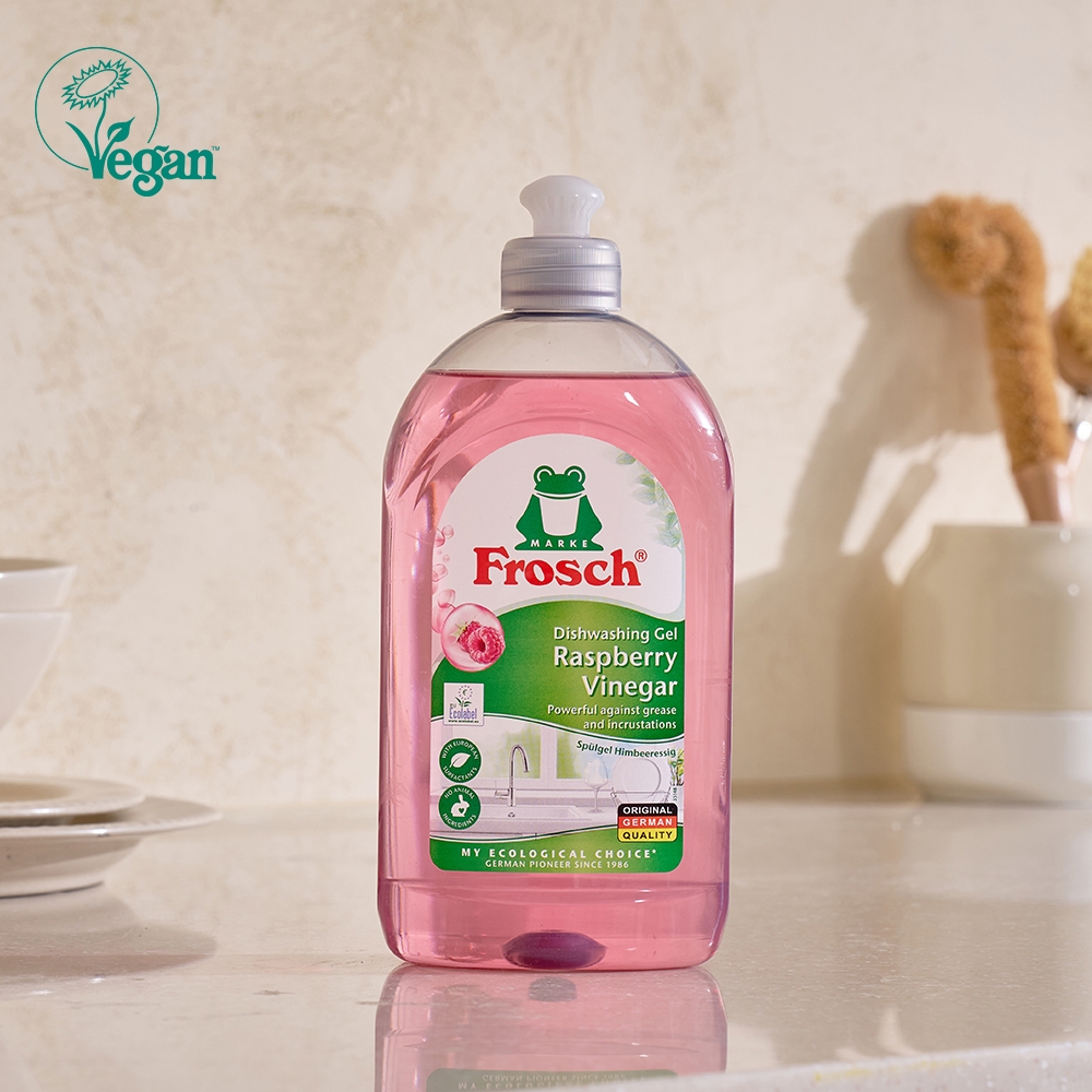 K-Lifestyle FROSCH German Vegan Dish Detergent Raspberry 500ml (500ml)