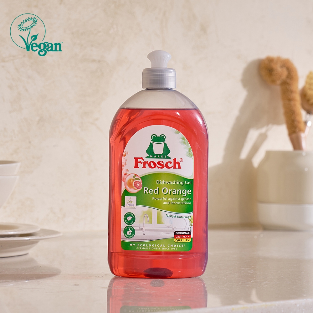 K-Lifestyle FROSCH German Vegan Dishwashing Detergent Red Orange 500ml (500ml)