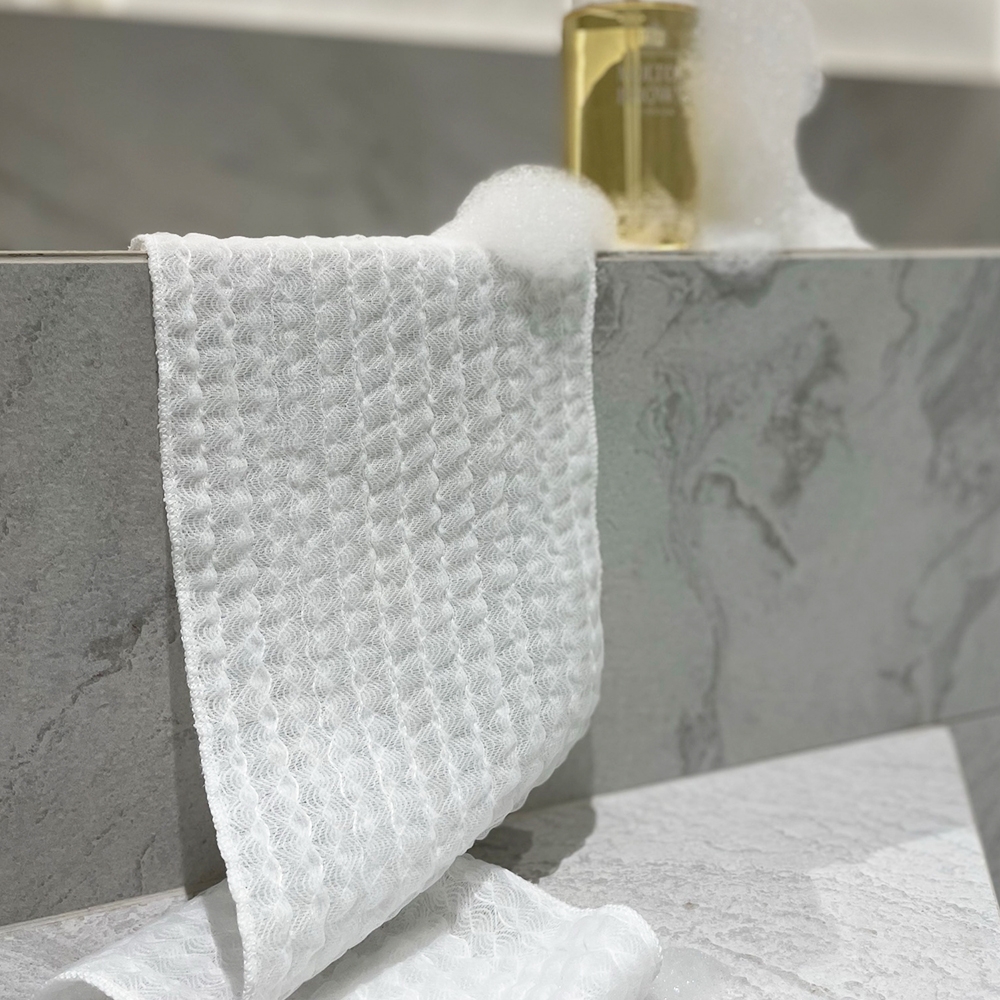 K-Lifestyle TERRYPALMER 3-Layer Rich Lather / Refreshing, Rough Shower Towel 1+1 Sheet